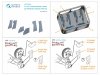Quinta Studio QT72015 Yak-1 Undercarriage covers (Zvezda) 1/72